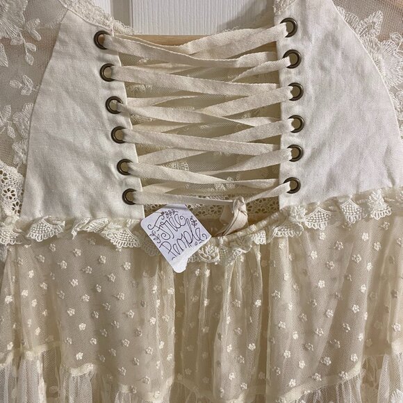 Free People SPELL & THE GYPSY Dawn Lace Mini Playdress - Picture 16 of 16
